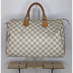 Louis Vuitton Speedy Damier Azur - 35, Lock & Key included, Authentic